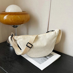 Sac banane bandoulière femme blanc