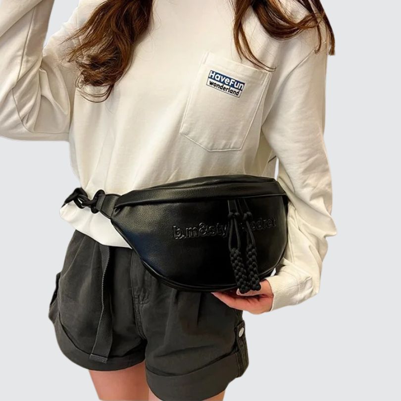 Sac banane cuir femme urbain –