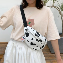 Sac banane femme tendance vache