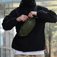 Sac banane homme tendance vert