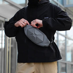 Sac banane homme tendance gris