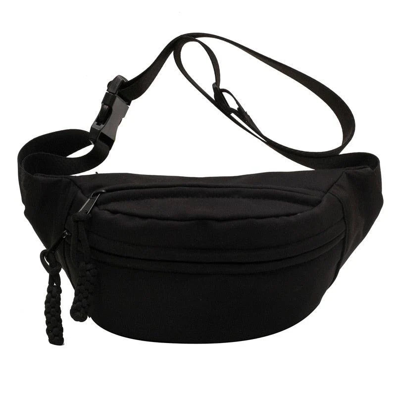 Sac Banane Vinabo Holographique Imperméable Unisexe - Chic & Pratique Pour Femme Homme, Sport Randonnée Voyage, Noir